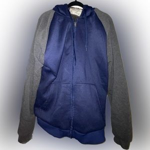 Seven Apparel Mens Blue/Gray Coat XL